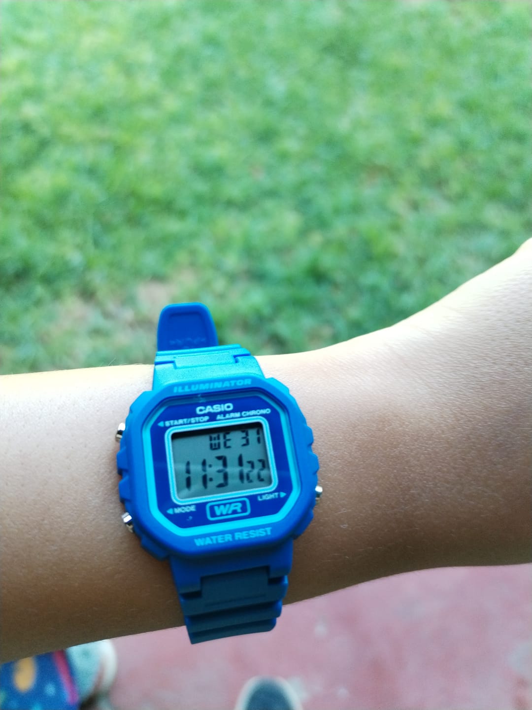 Customer photo review of Reloj Casio Vintage LA-20WH-2ADF Azul