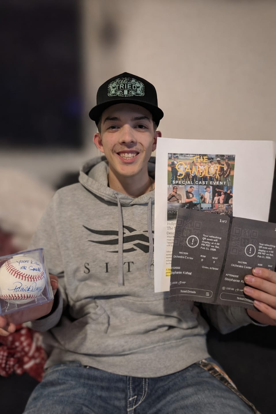 Customer photo review of Autographed Official MLB Baseball