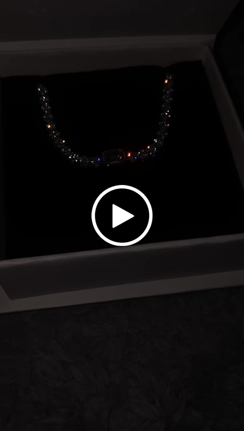 Customer video review of Bratara Tennis cu piatra roz