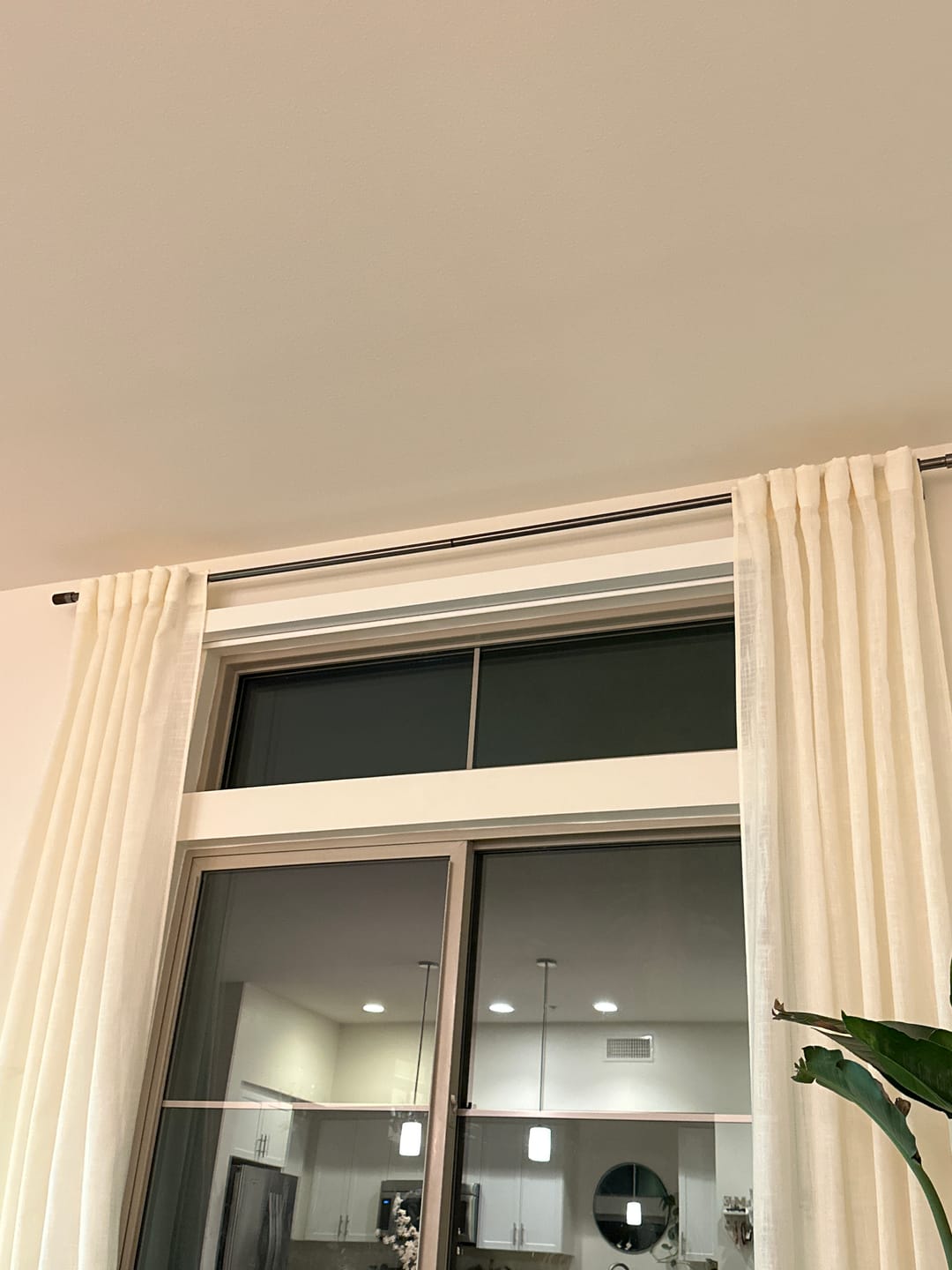 Customer photo review of Rod Pocket & Back Tab Sheer Privacy Linen Curtains For Bedroom And Living Room 2 Panels Customize