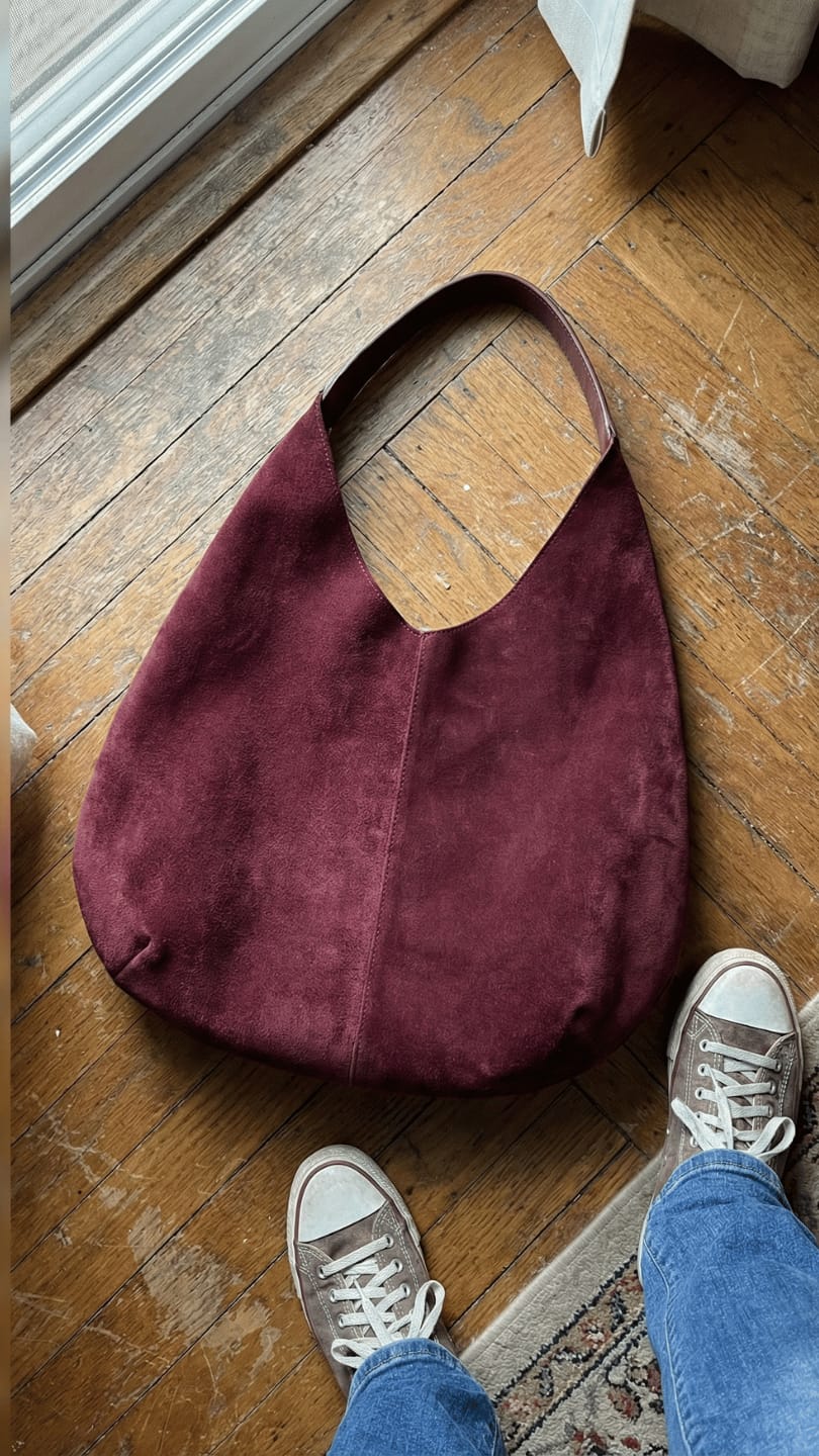 Customer photo review of LUNA Yavrulu Alışveriş Çantası - Bordo