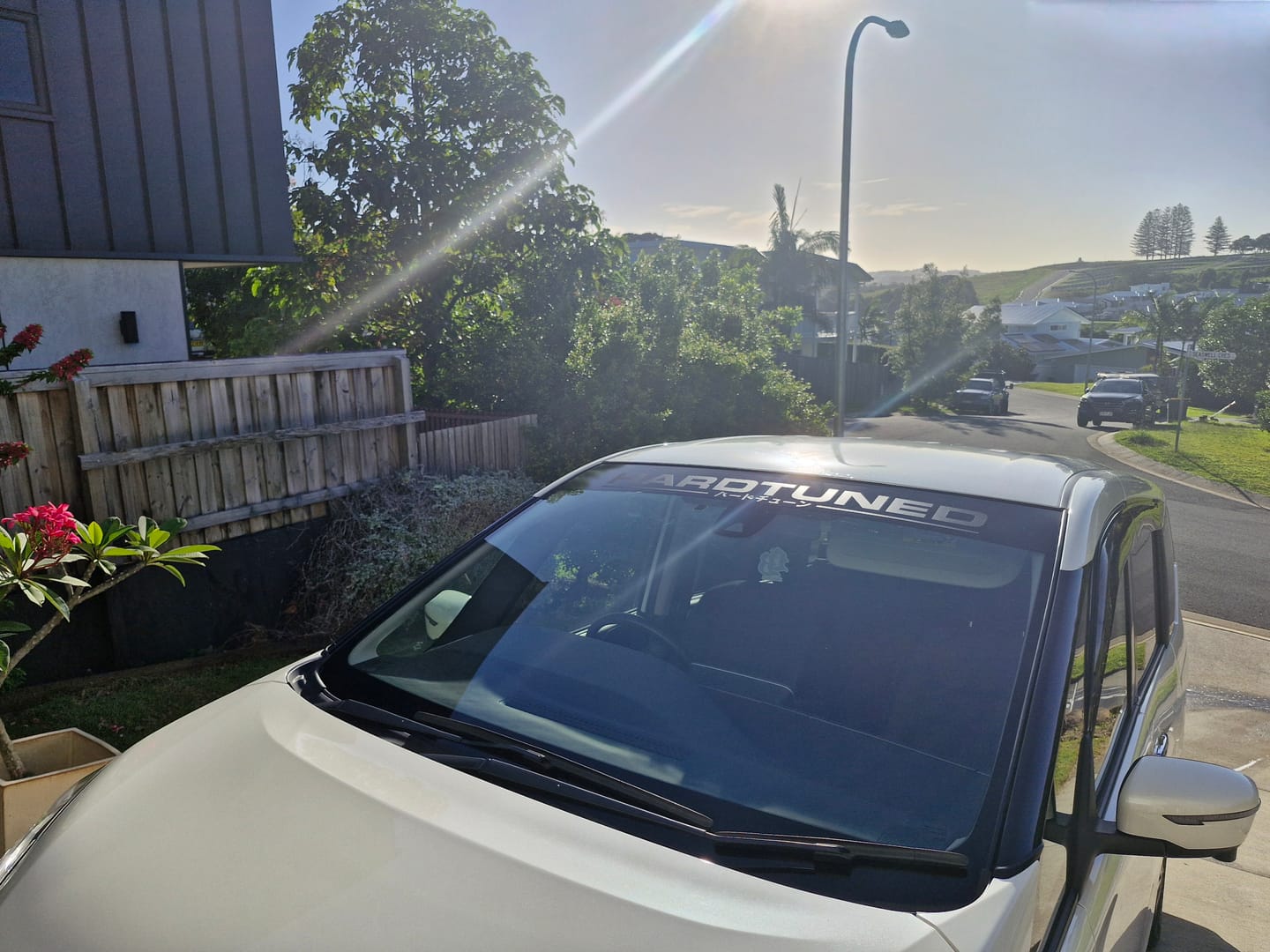 Customer photo review of HardTuned Window Banner - Modern