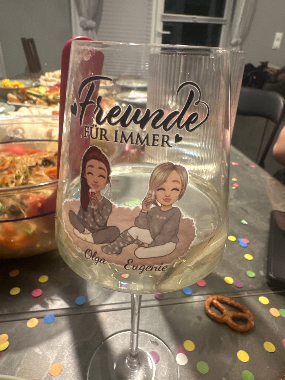 Customer photo review of Herzensmenschen - Personalisiertes Weinglas