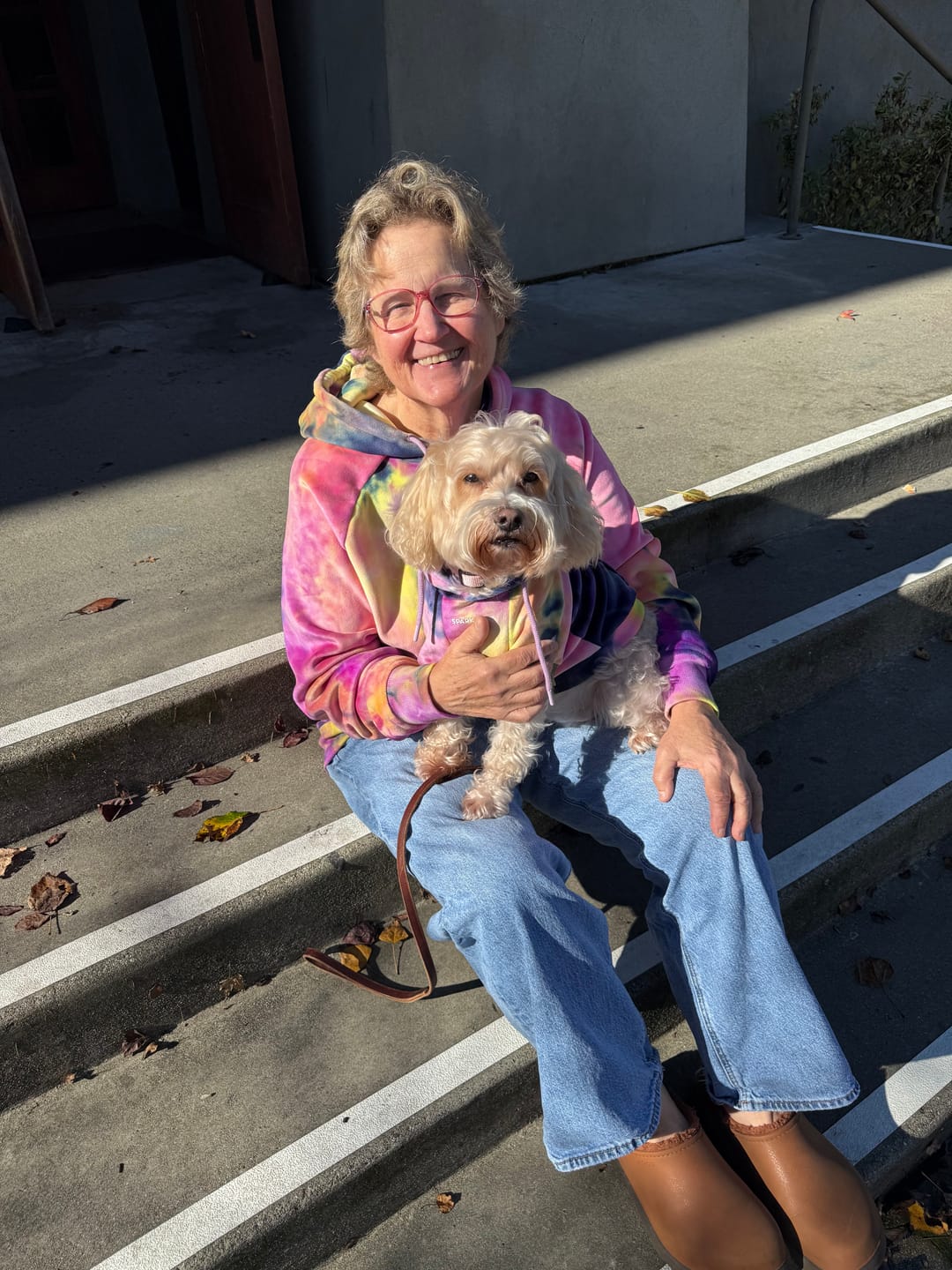Customer photo review of Velvet Human Hoodie - Berry Lemonade