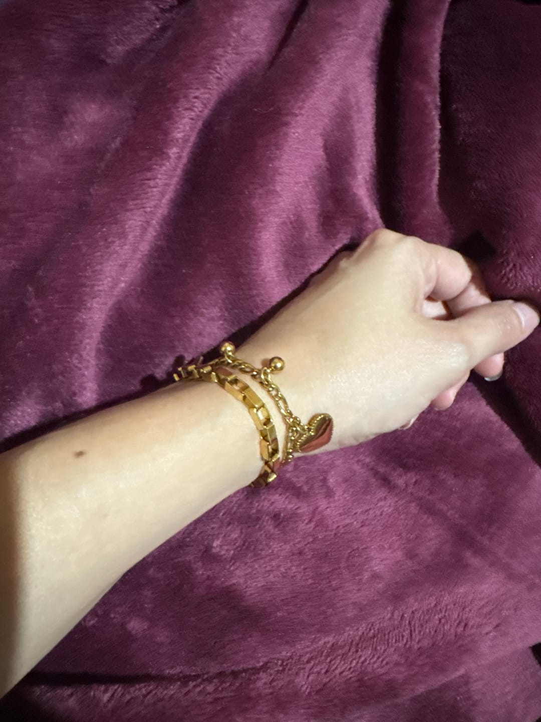 Customer photo review of Pulsera de Corazón