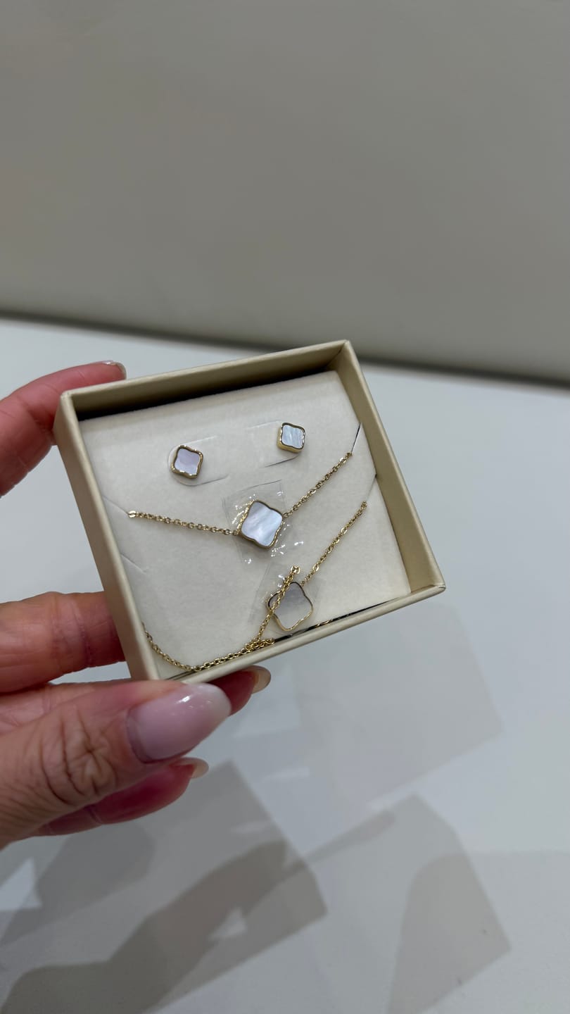 Customer photo review of Flora Gold White Set