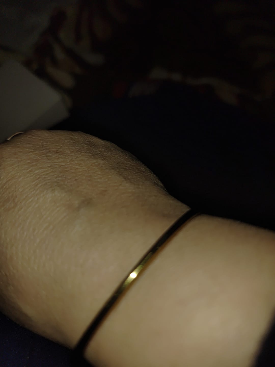 Customer photo review of Slim Gold Bangle