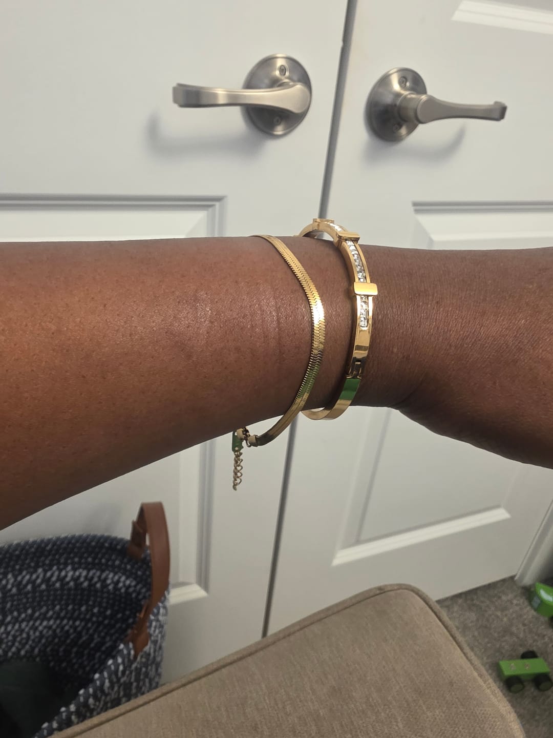 Customer photo review of Chelsea Herringbone Bracelet