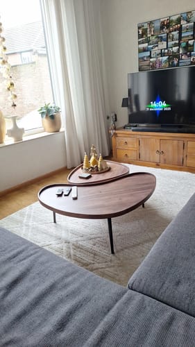 Customer photo review of Salontafel Novora - Organisch - Acaciahout - Set van 2