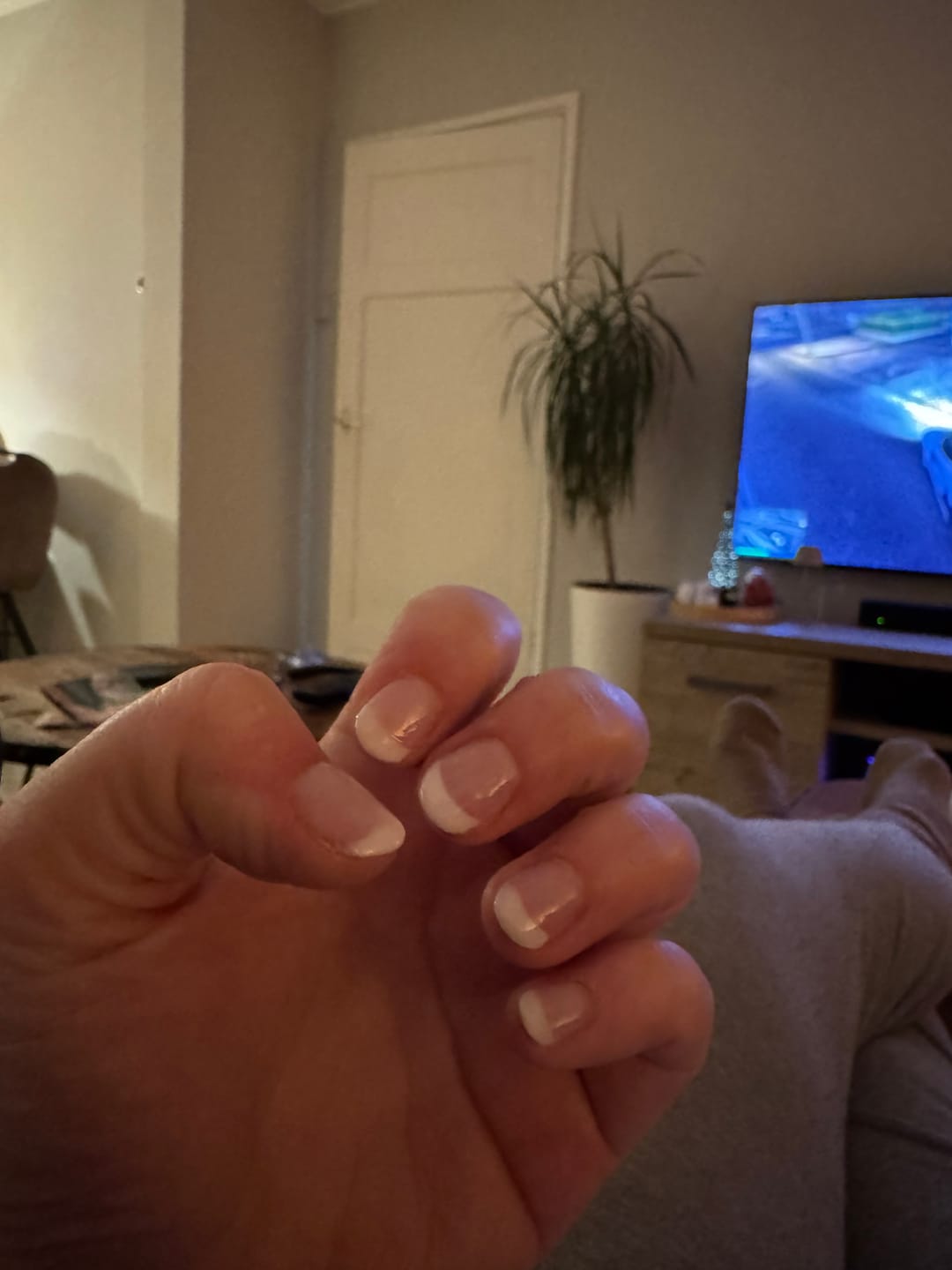 Customer photo review of Crystal White Dipping Powder