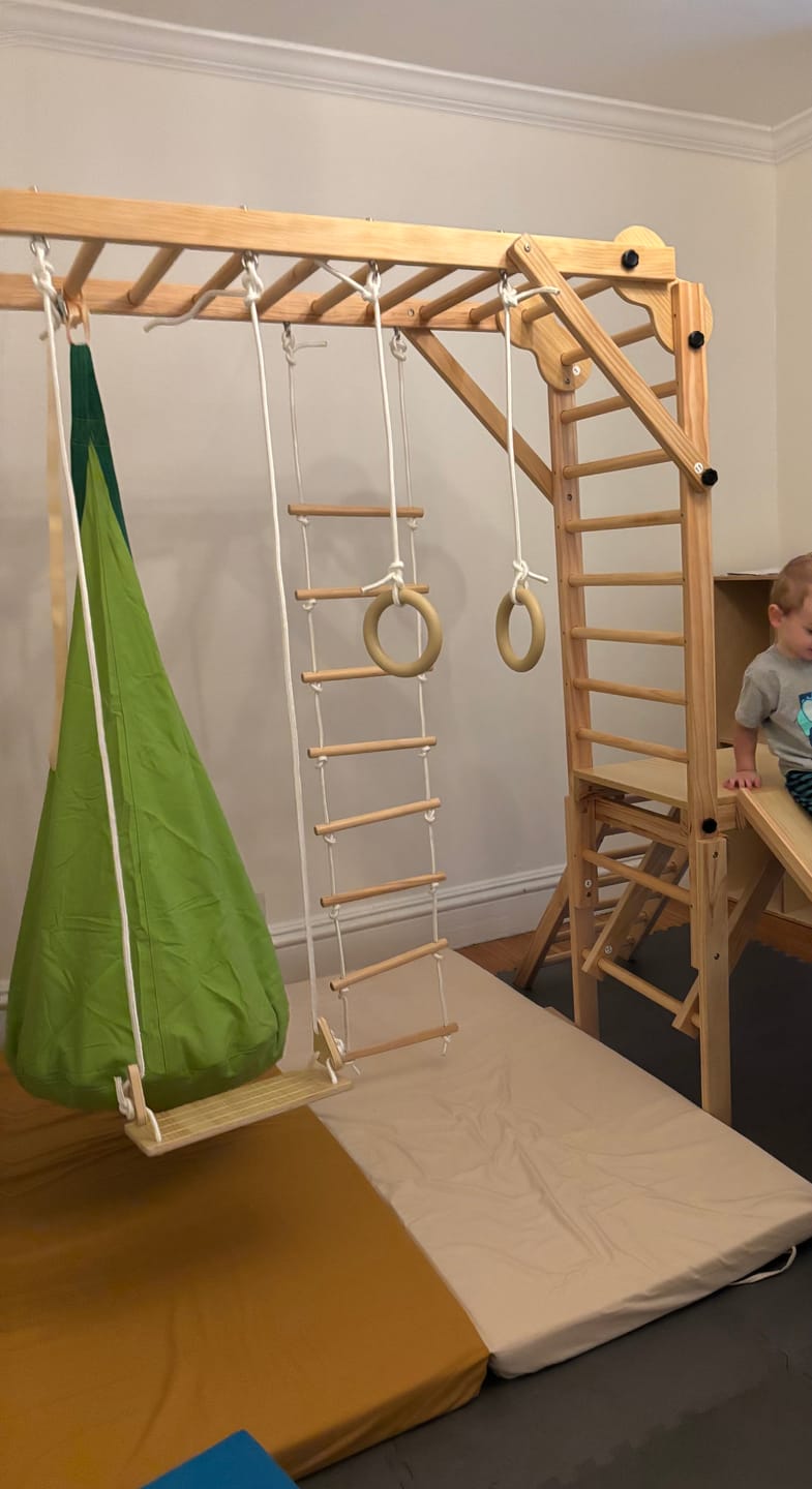 Customer photo review of Grove | Foldable Jungle Gym - Wall Mounted - Natural