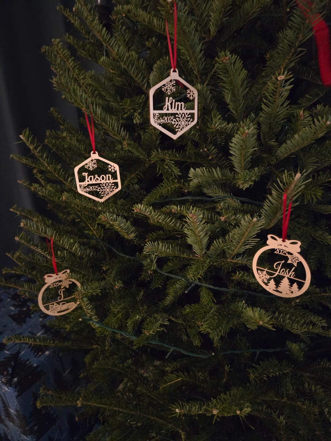 Customer photo review of Personalized Christmas Ornaments