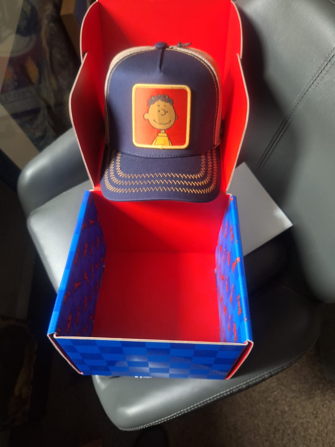 Customer photo review of OVERLORD X Peanuts: Franklin Trucker Cap
