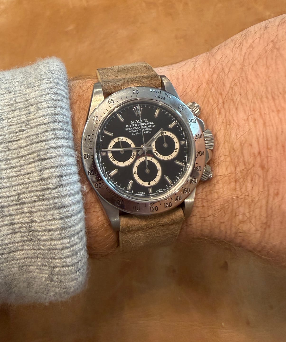 Customer photo review of Dogwood Suede