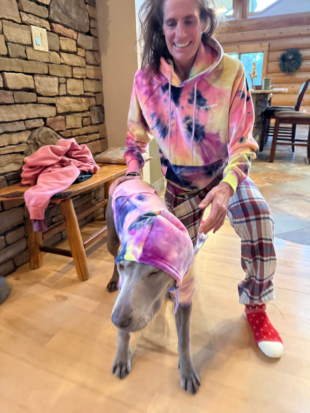 Customer photo review of Velvet Human Hoodie - Berry Lemonade
