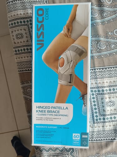 Customer photo review of Neoprene Hinged Patella Knee Brace | Provides moderate support & stability to the Knee - (CLOSED TYPE) - Grey (Single Piece)