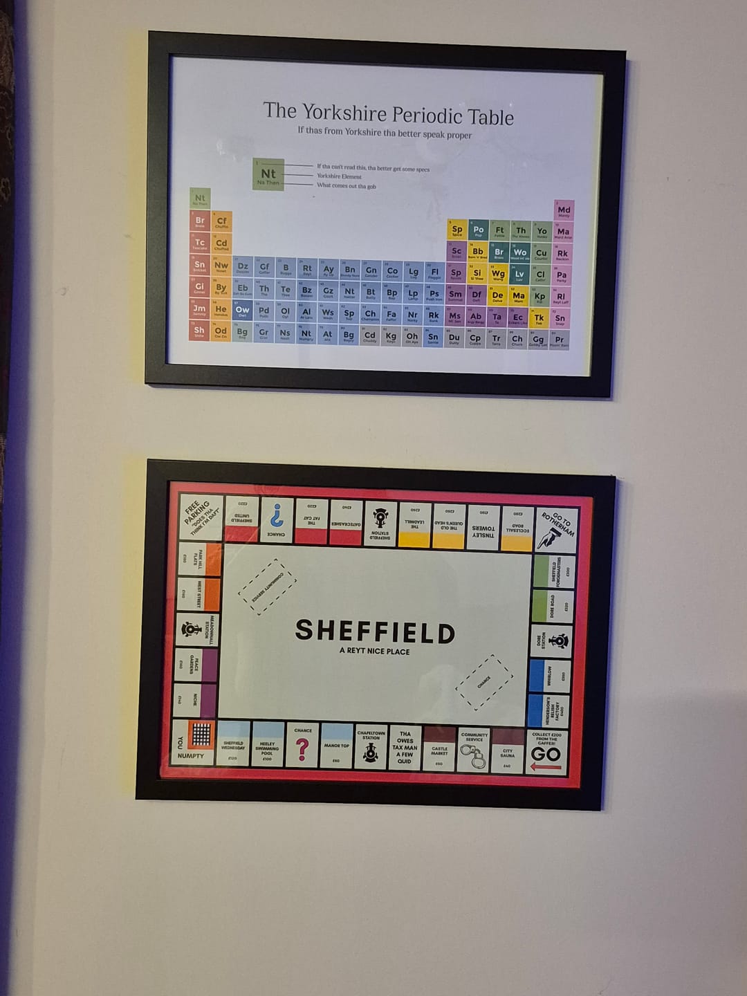 Customer photo review of The Yorkshire Periodic Table - Print