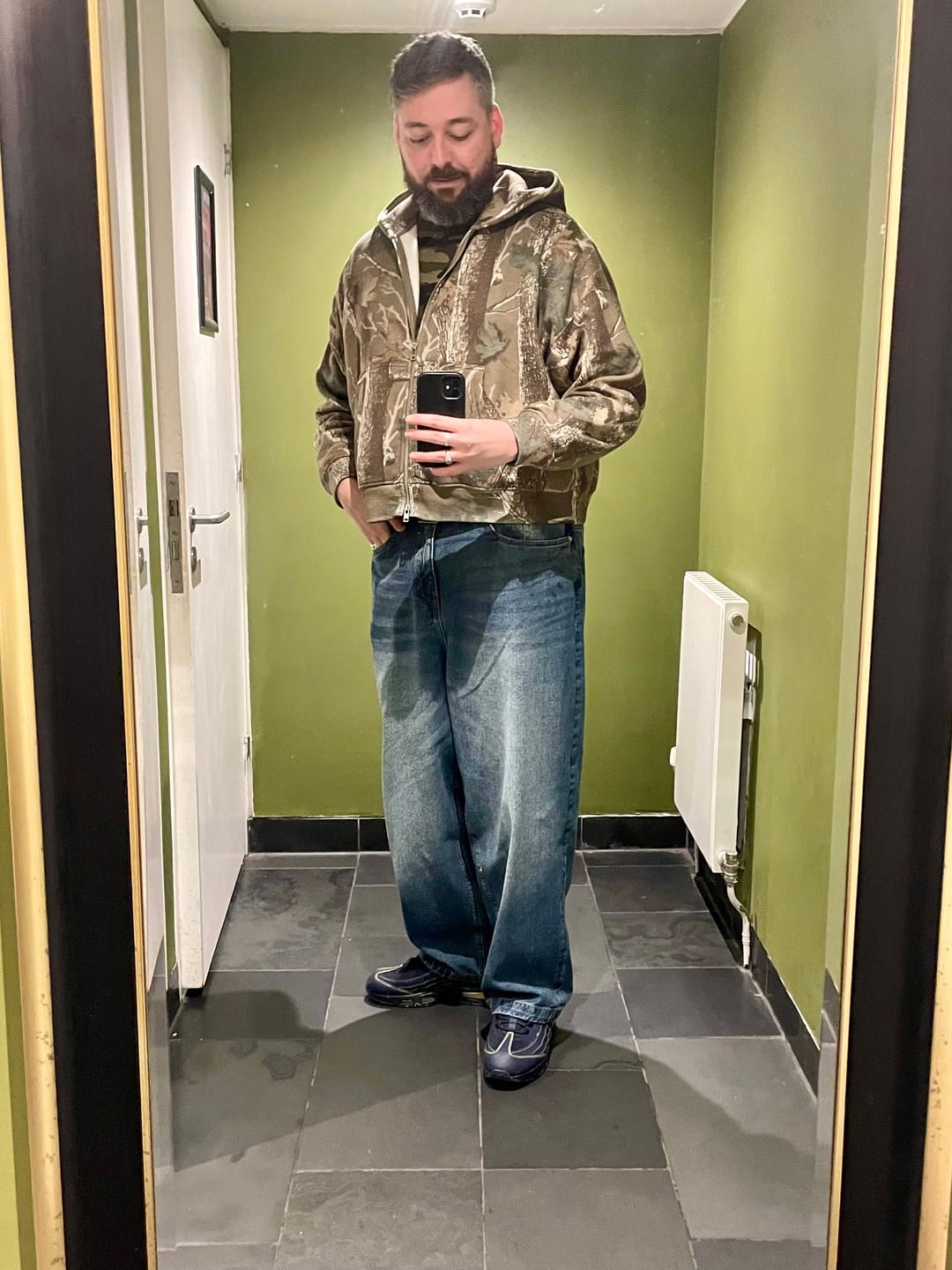 Customer photo review of DENIM PANT | FROST