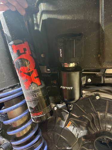 Customer photo review of RPM Polaris RZR Turbo, XPT, Turbo R, Pro S, & PRO XP Oil Catch Can