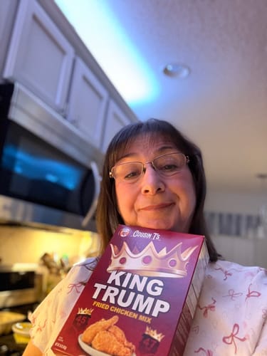 Customer photo review of Cousin T's Gourmet King Trump Fried Chicken Mix
