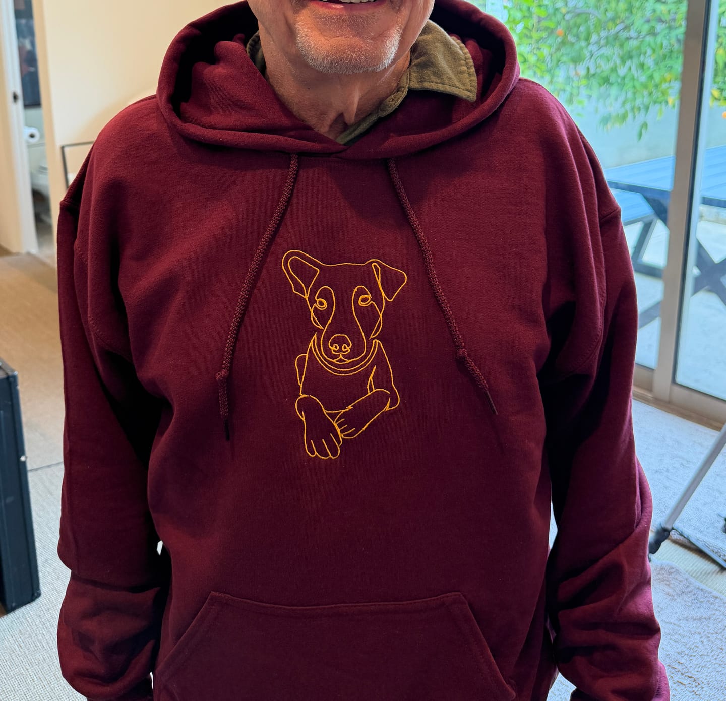 Customer photo review of Custom Embroidered Hoodie