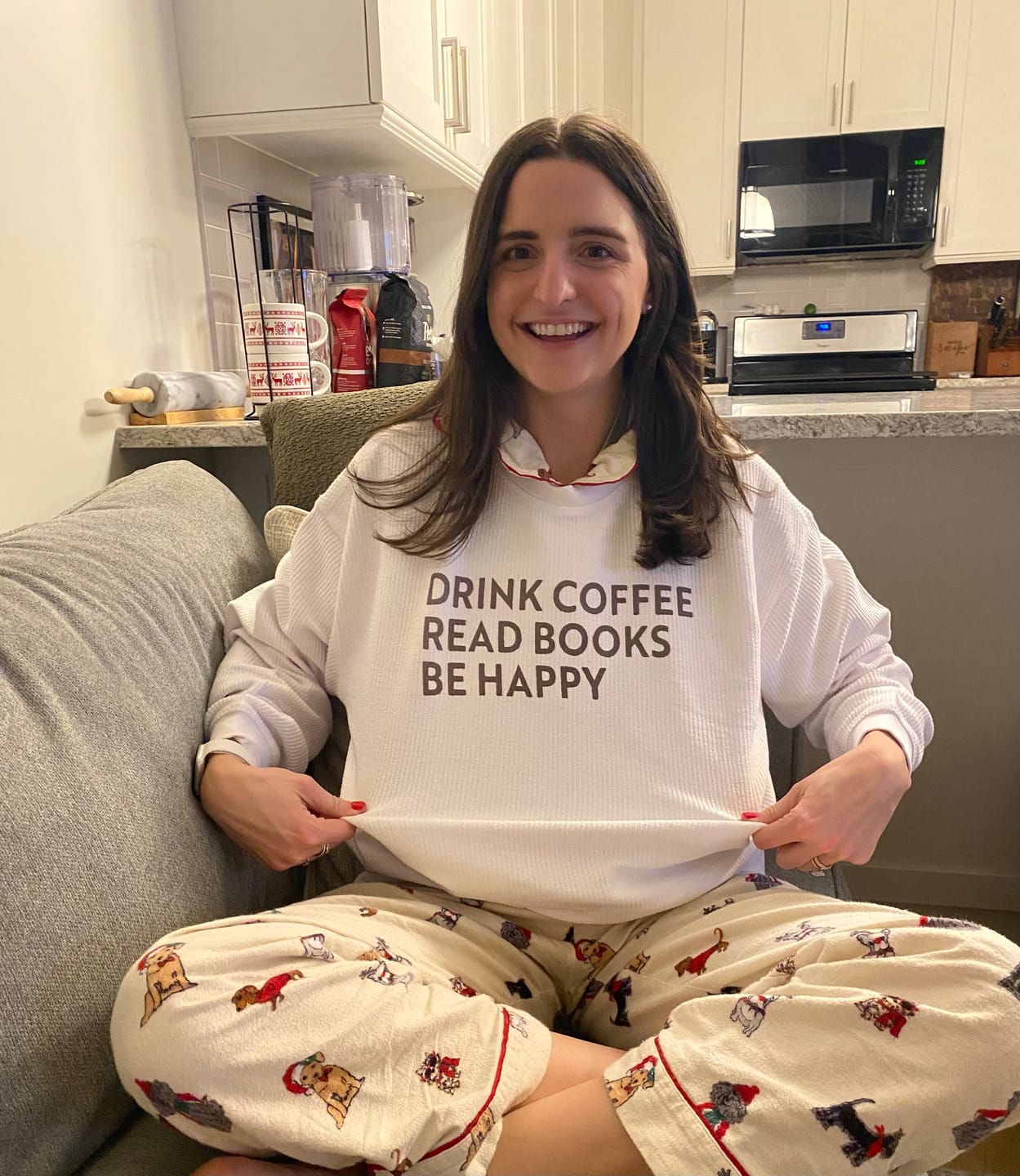 Customer photo review of Drink Coffee Read Books Be Happy