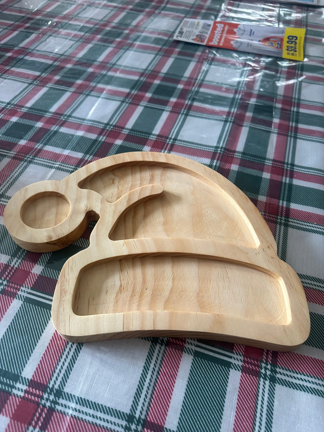Customer photo review of 12.25x9.5" Santa Hat Tray 1 Acrylic Router Template [Limited Edition]