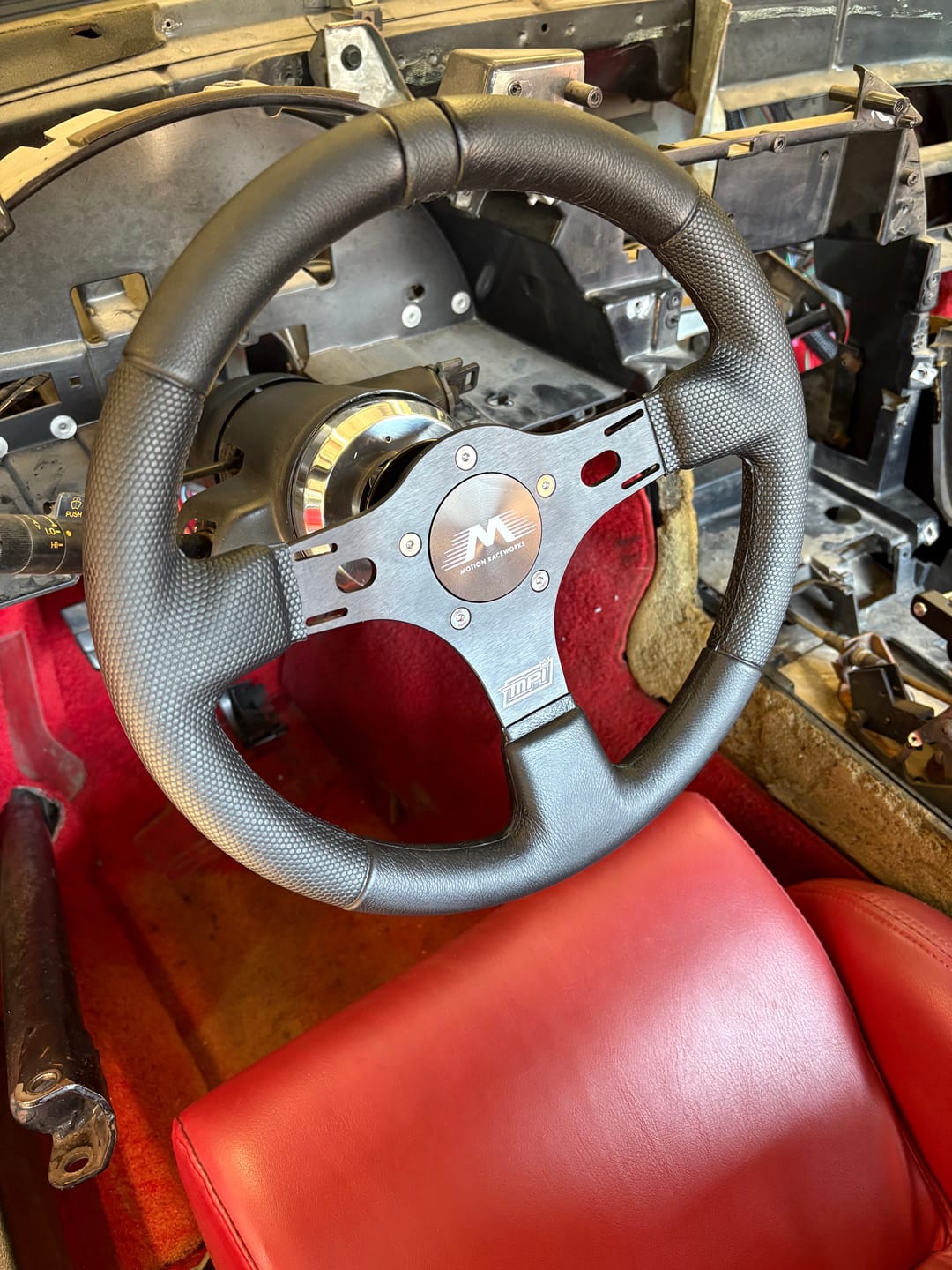 Customer photo review of Motion Raceworks MPI Race Steering Wheel All Black MPI-DRG-R513-BLK-MRW