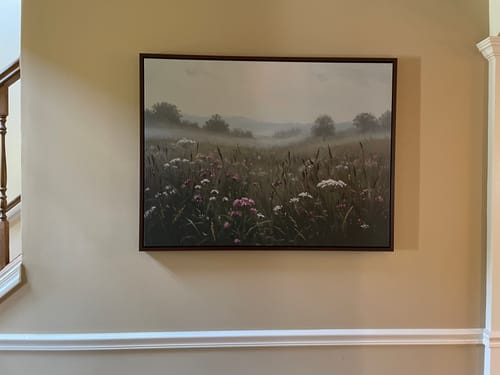Customer photo review of Distant Fields Canvas Art