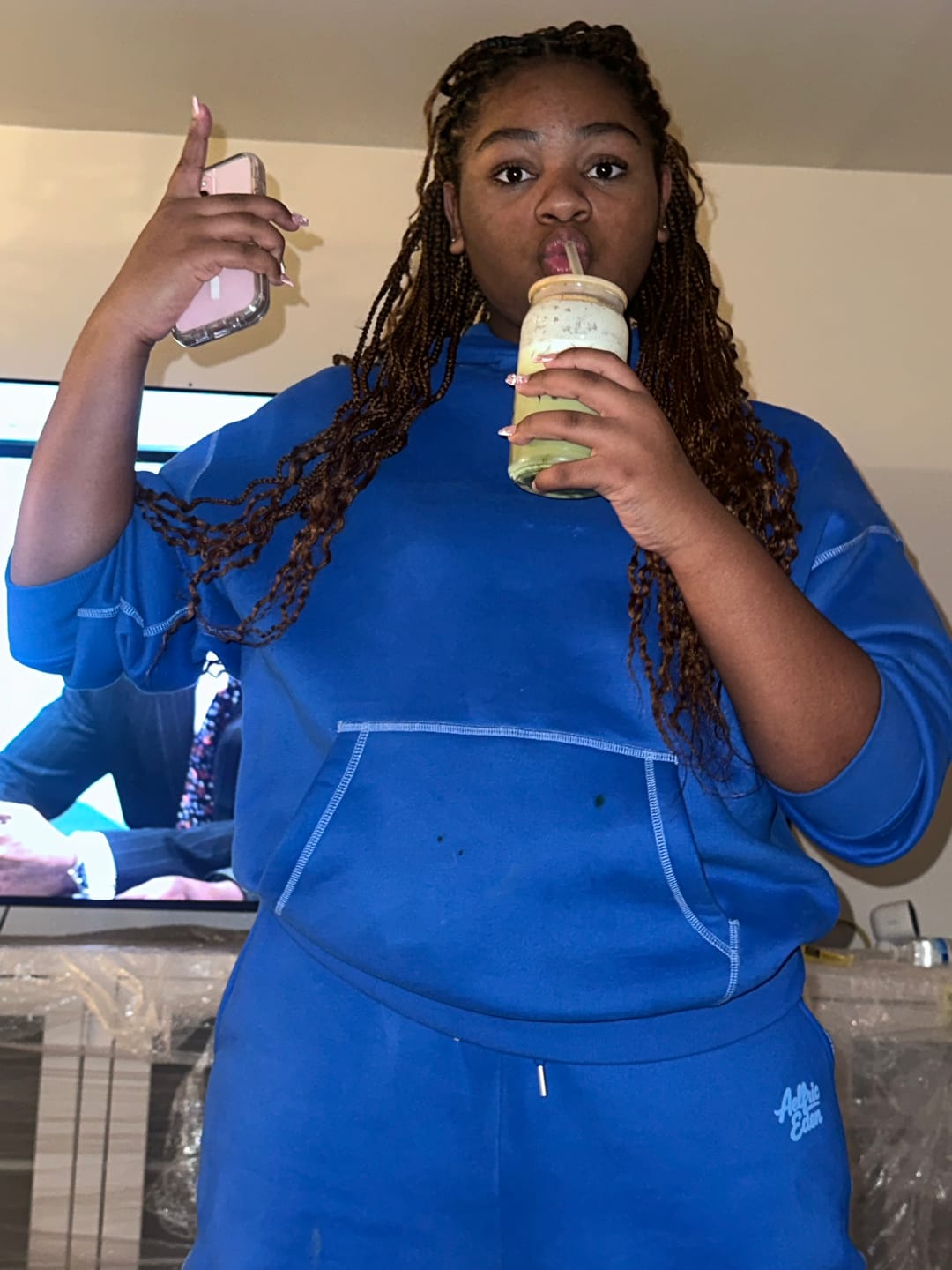 Customer photo review of Soufflé Classic Hoodie Sets