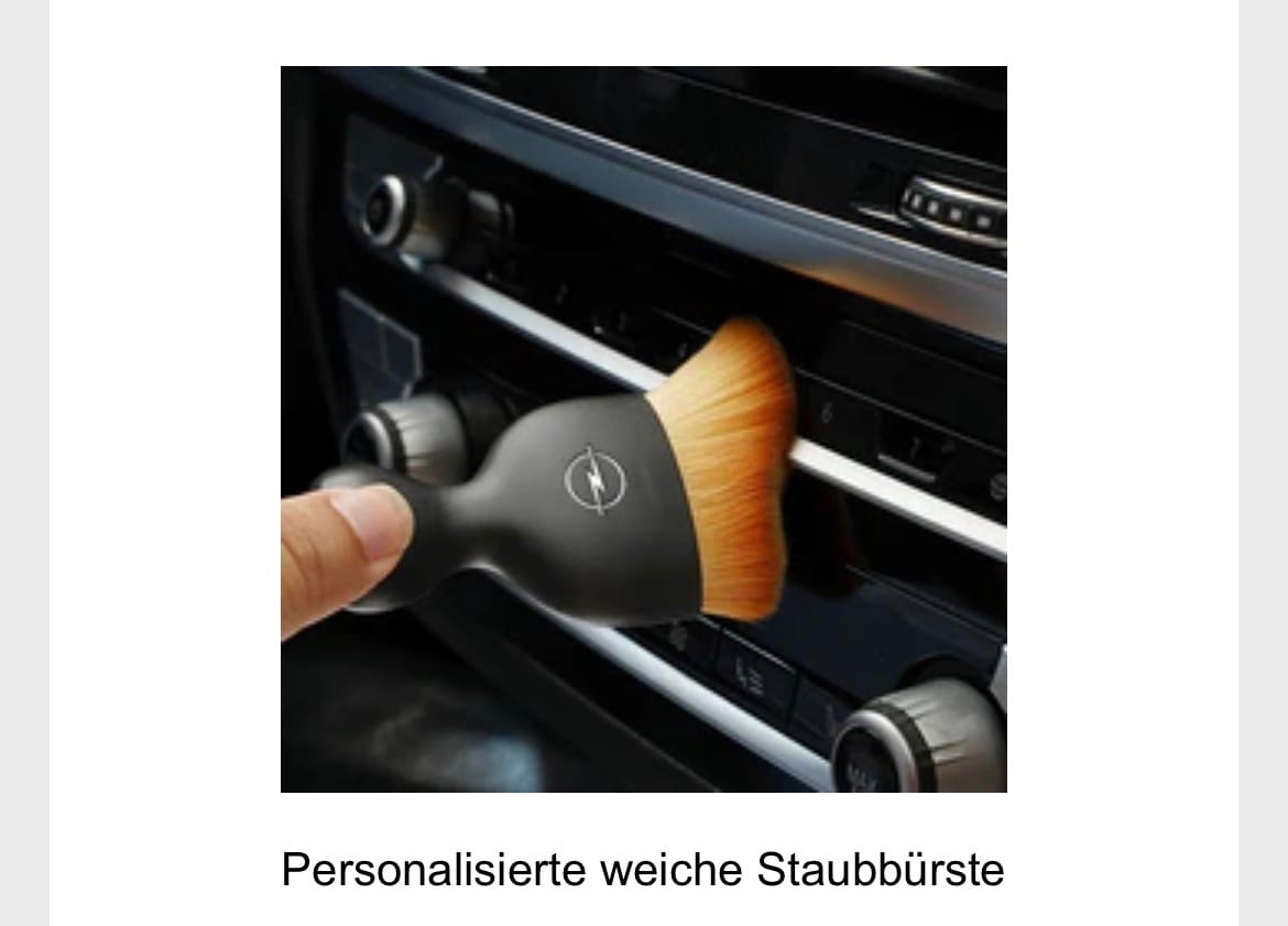 Customer photo review of Personalisierte weiche Staubbürste