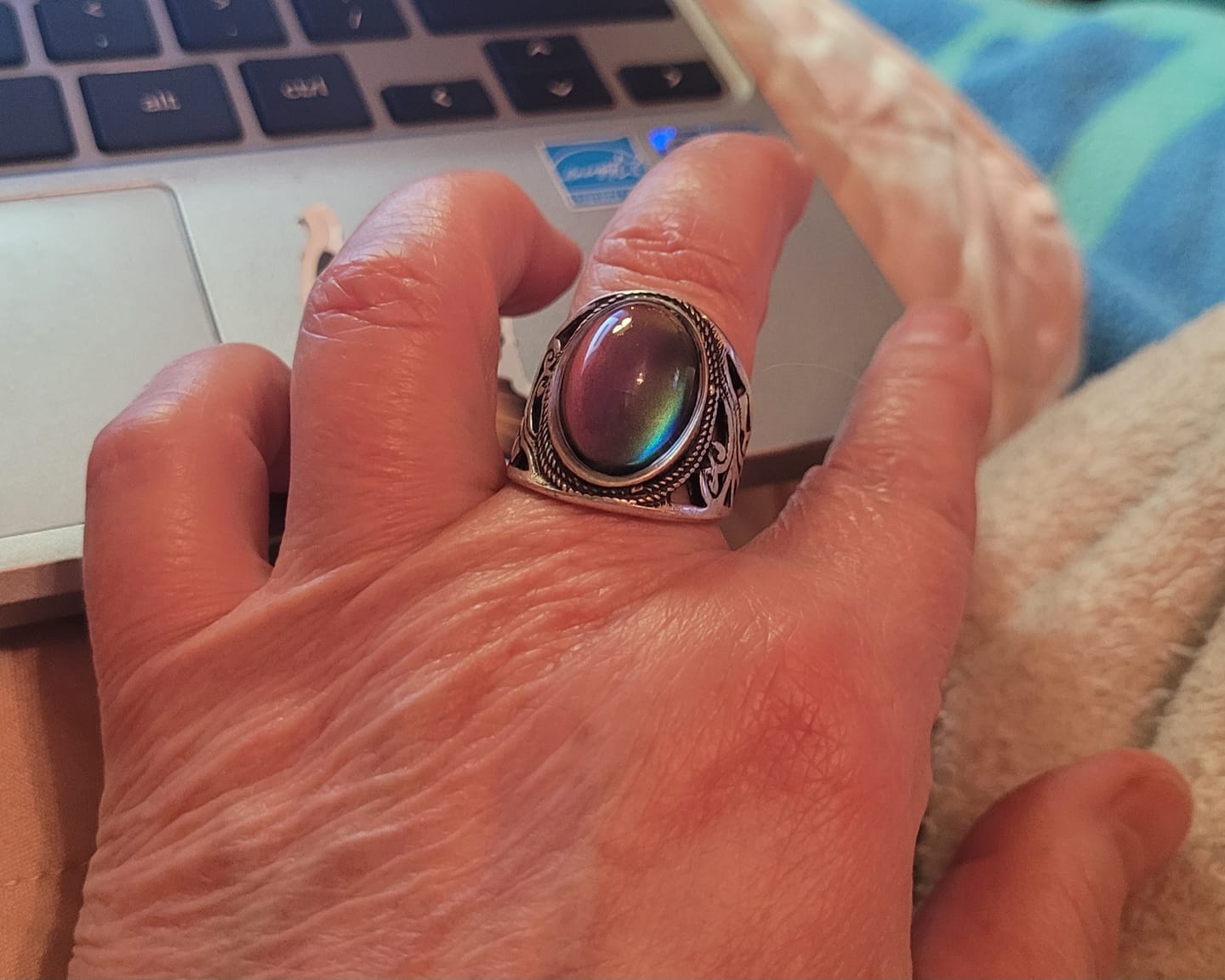 Customer photo review of New-Age Mood Ring