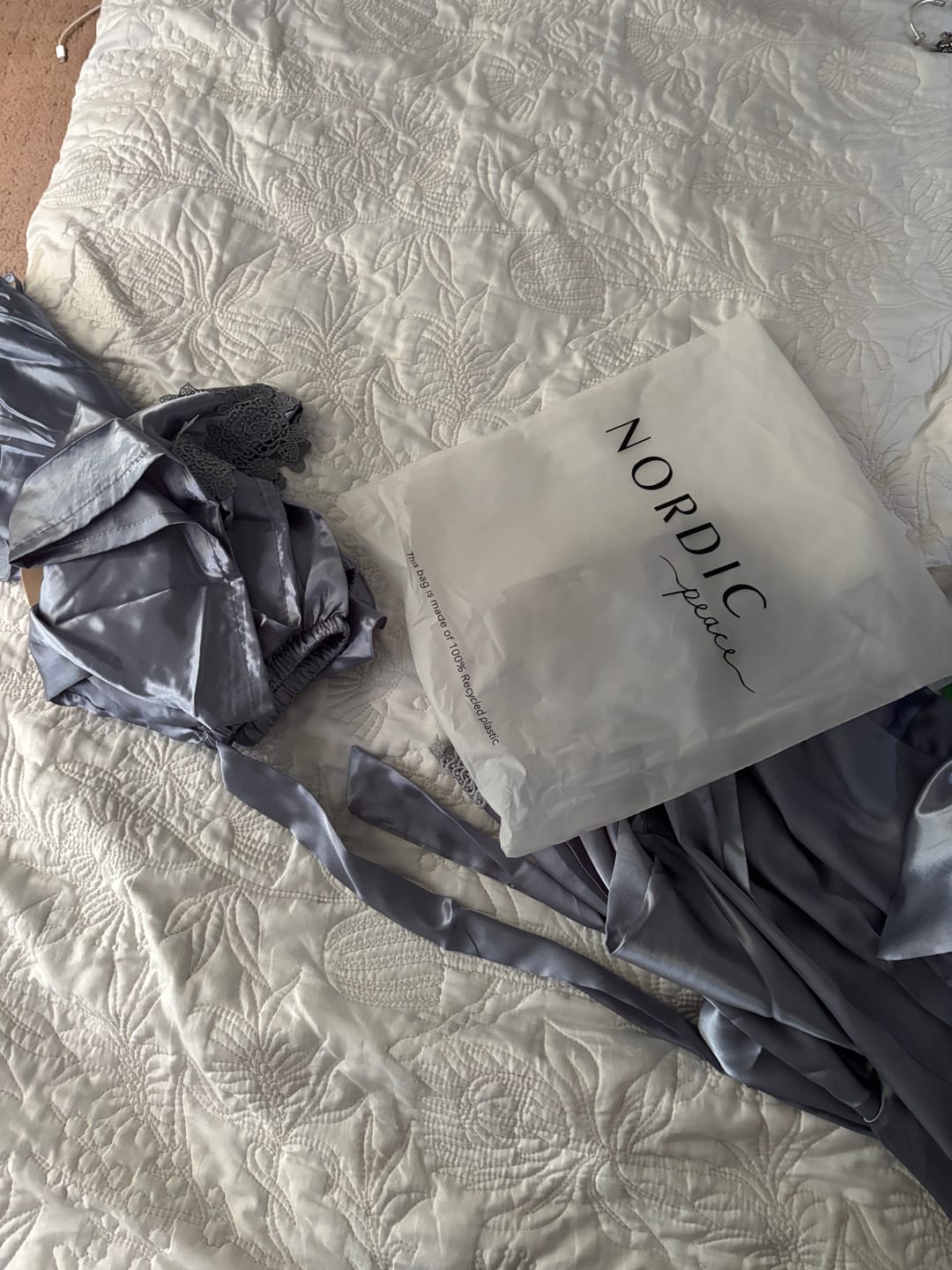 Customer photo review of Satin Sleepwear Pajama Set