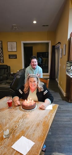 Customer photo review of Chocolate Cheesecake
