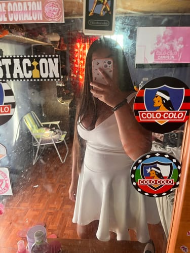 Customer photo review of VESTIDO EMMA BLANCO