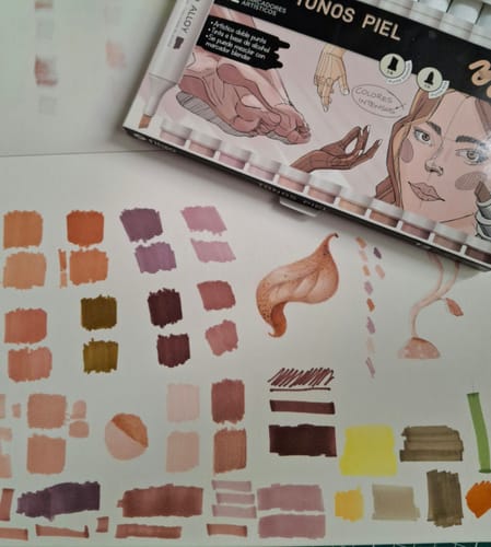 Customer photo review of Filgo Alloy - Set 12 Marcadores al Alcohol Tonos Piel