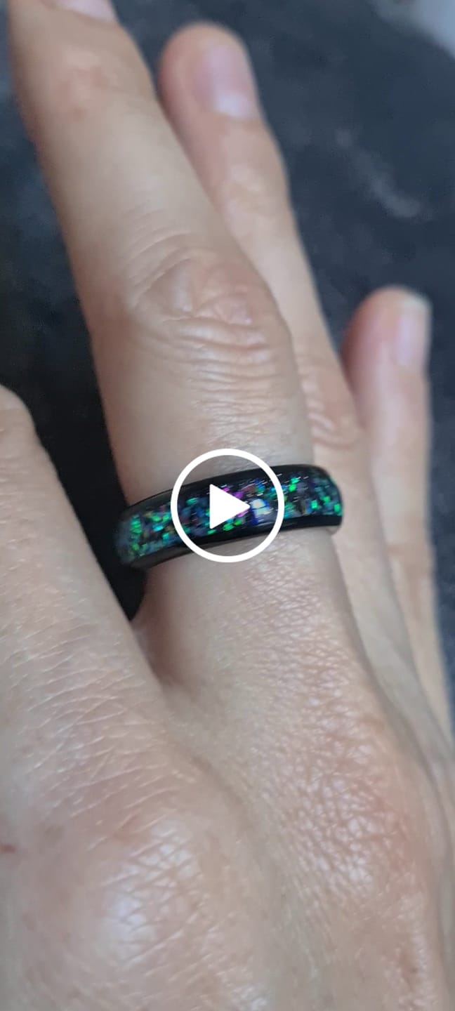Customer video review of The Black Opal 6mm Wonder Ring