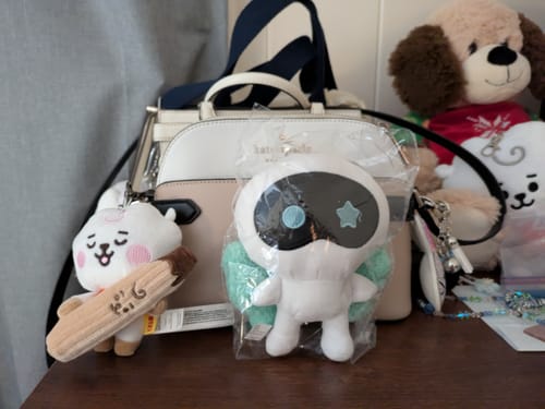 Customer photo review of Cute Kpop Plush Doll Keychain