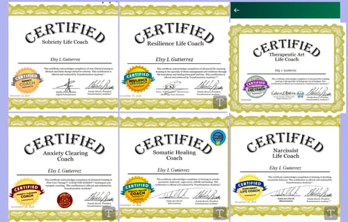 Customer photo review of Master Resilience and Recovery Life Coach Certification