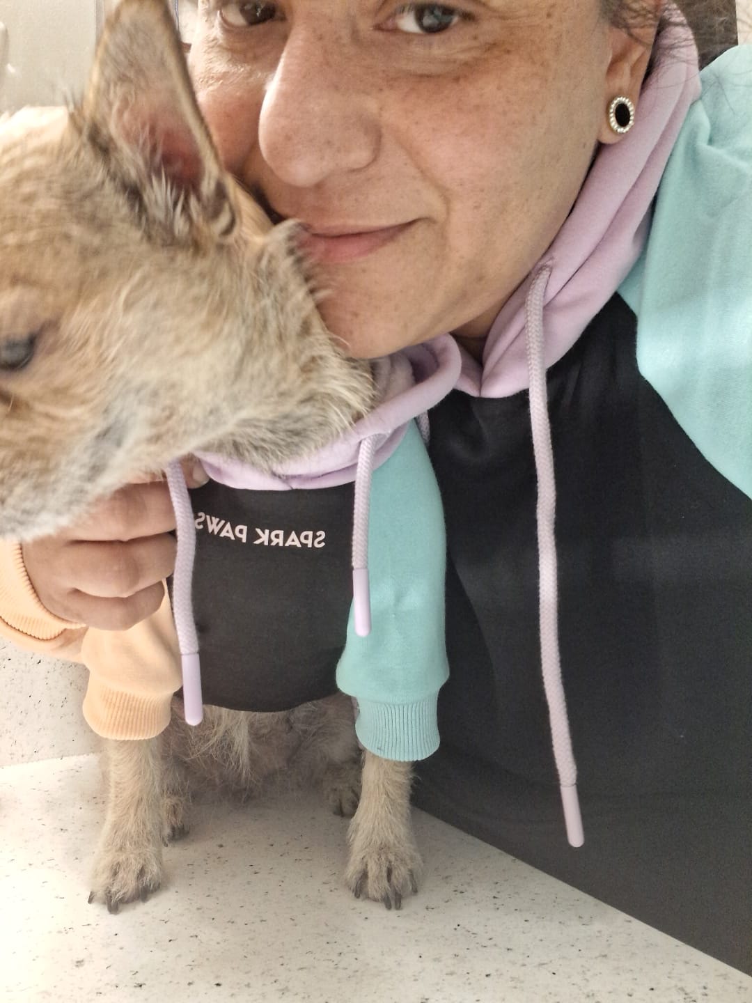 Customer photo review of Cyber Punk Human Hoodie