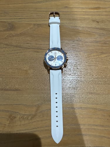 Customer photo review of UNDINE WHITE SILICONE STRAP - RSG BUCKLE
