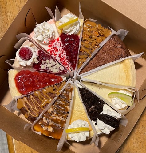 Customer photo review of Ultimate Cheesecake Sampler