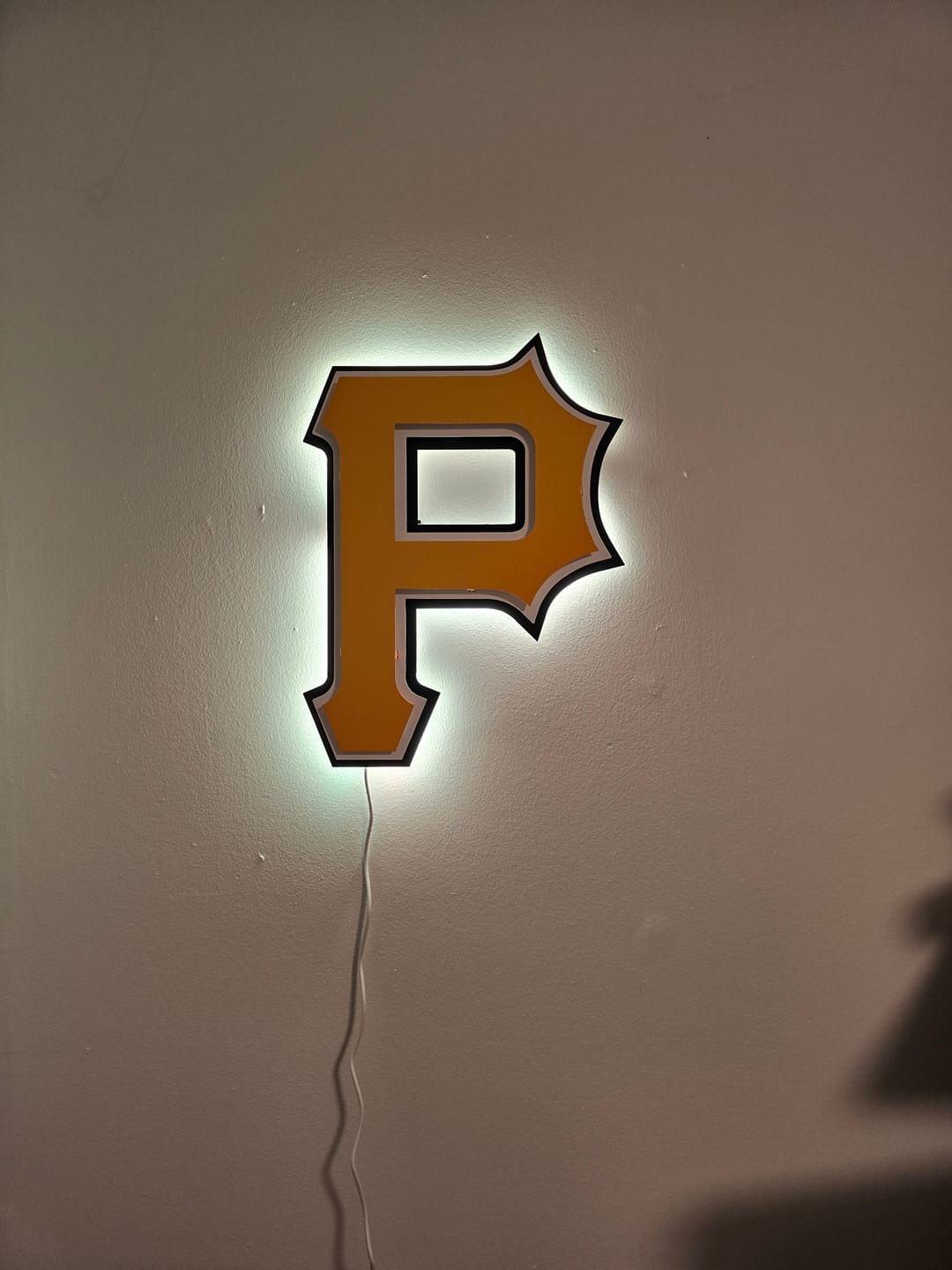 Customer photo review of Pittsburgh Pirates "P" Logo 3D Metal Wall Art