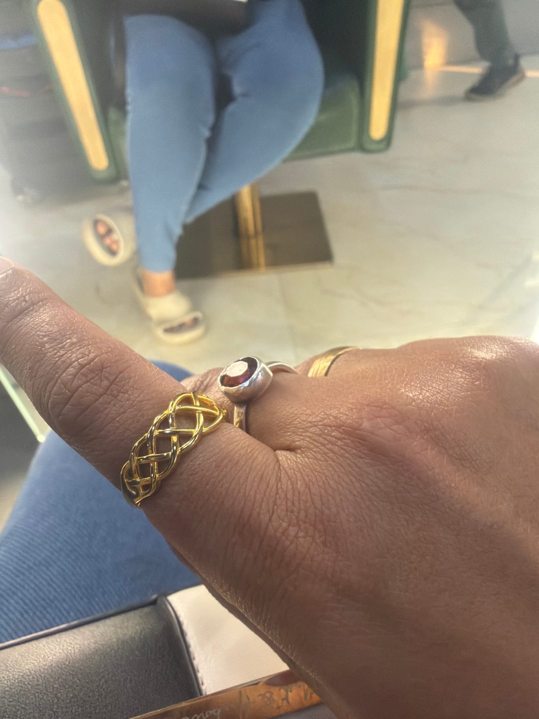 Customer photo review of Interlocking Gold Ring