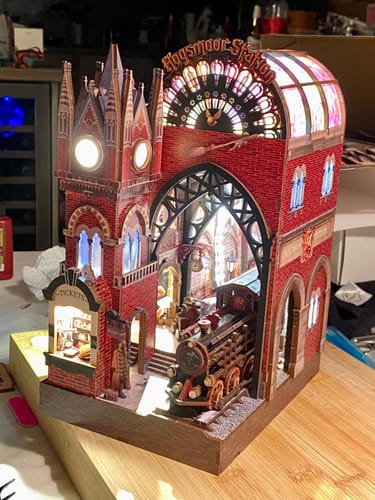 Customer photo review of Hogsmoor Station DIY Book Nook Kit