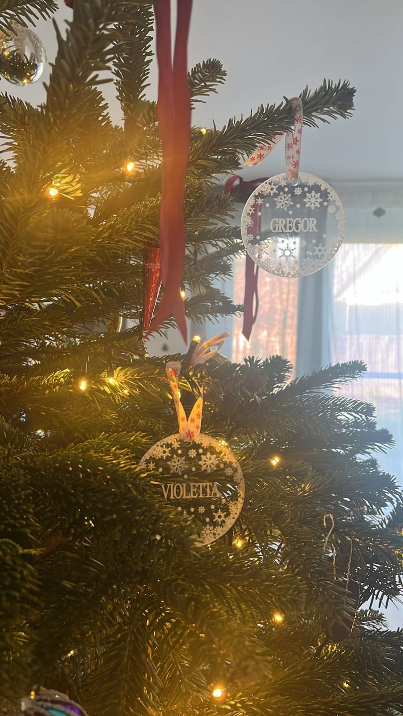 Customer photo review of Weihnachtsdeko mit Schneeflocken
