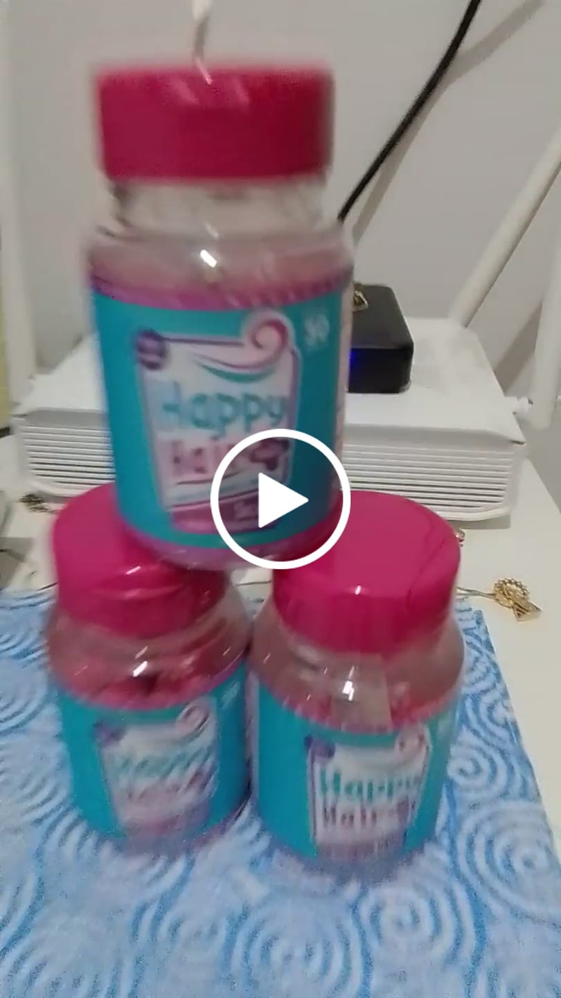 Customer video review of Happy Hair 3 Potes Embaixadores