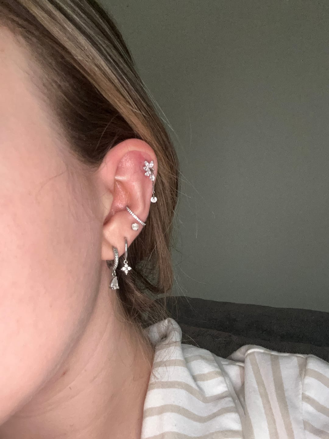 Customer photo review of Eternity Pavé Clicker Silver