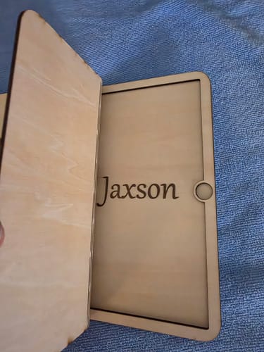 Customer photo review of Christmas Envelope for money 6 bundle svg laser cutting file