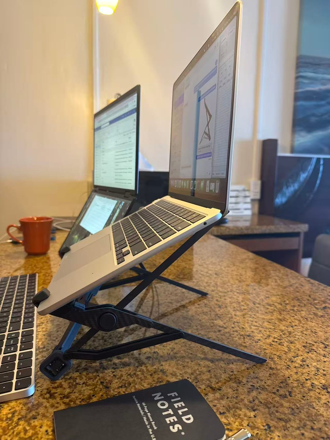 Customer photo review of Nexstand K1 Carbon Fiber Laptop Stand
